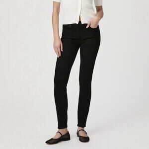 Revolve Paige Size 28 Black Verdugo Ankle Straight Leg Jeans Designer USA